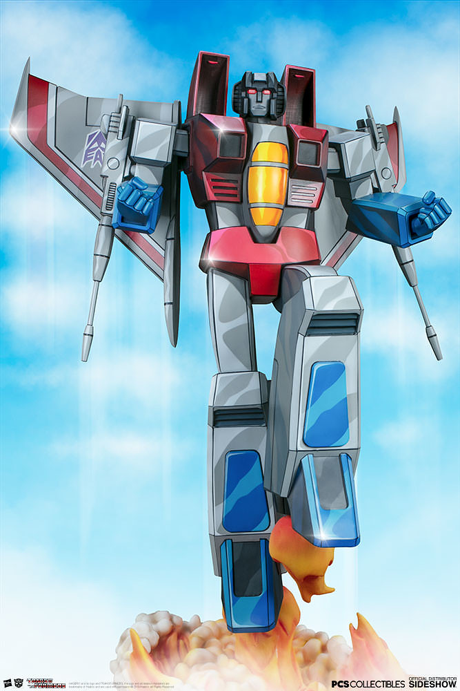 Pop Culture Shock × Sideshow Collectibles Museum Scale《變形金剛：G1》天王星 Starscream 全身雕像作品 普通版/EX版