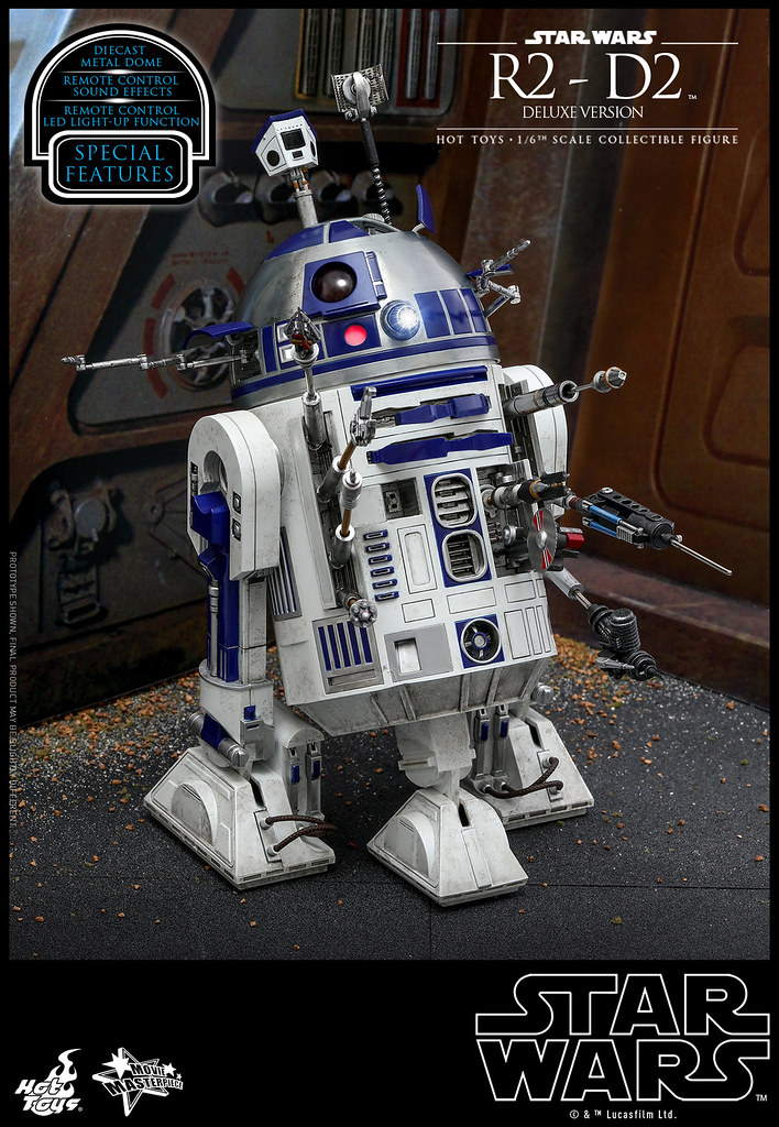最萬能的冒險好夥伴！！ Hot Toys - MMS511 –《星際大戰》R2-D2  1/6 比例豪華版機器人偶作品
