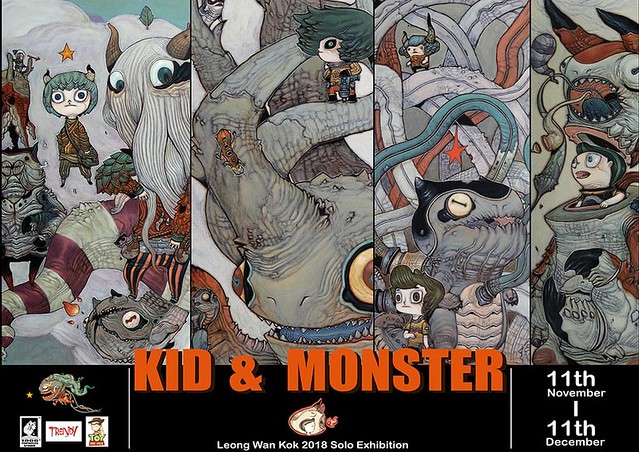 獵奇、詭譎的氛圍令人無法抗拒！ 1000Tentacles Studio 個展《怪獸與小孩》Kid & Monster  將在11月於泰國曼谷開展！