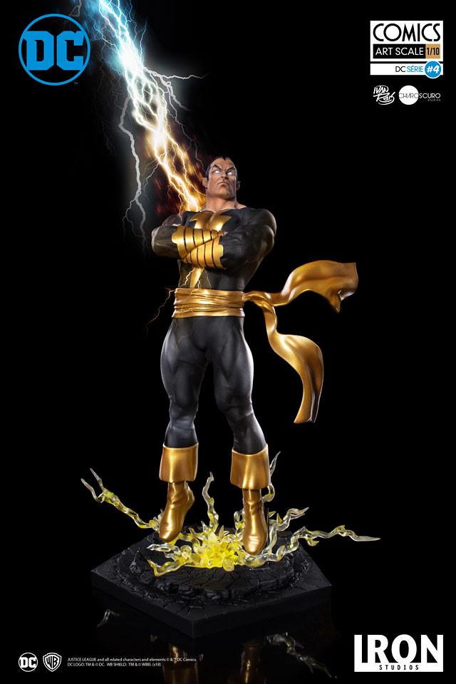 歡樂英雄「沙贊」的宿敵！！ Iron Studios DC Comics【黑亞當】Black Adam 1/10 比例全身雕像作品
