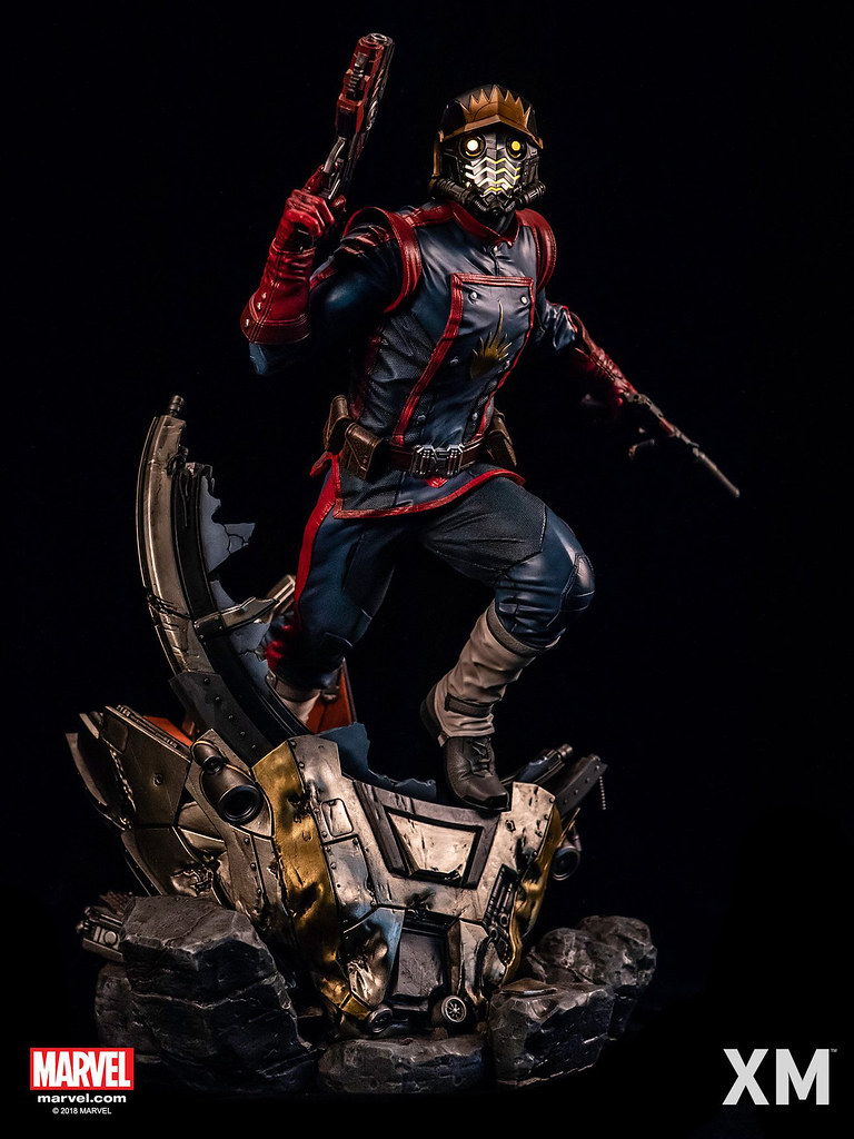 讓漫畫迷大興奮的超帥造型！！ XM Studios Premium Collectibles 系列 Marvel【星爵】Star-Lord 1/4 比例全身雕像作品