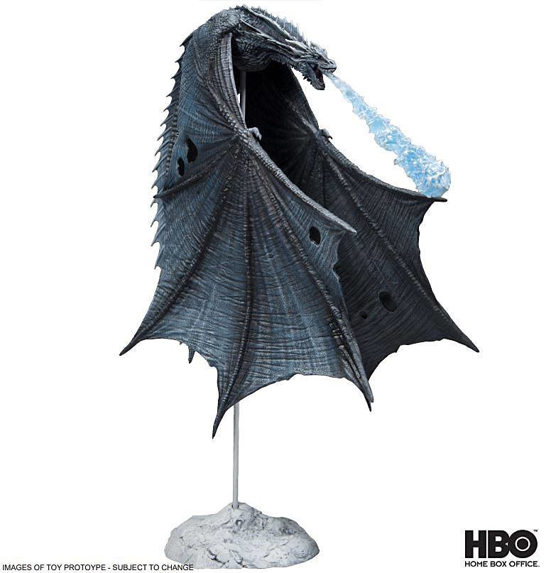 凜冬將至，夜王的最強僕人駕到！？ McFarlane Toys《冰與火之歌：權力遊戲》韋賽里昂 Viserion (Ice Dragon) 可動作品