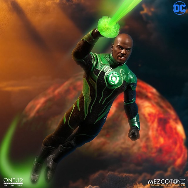 MEZCO ONE:12 COLLECTIVE 系列 DC【綠光戰警 約翰·史都華】John Stewart - The Green Lantern 1/12 比例人偶作品
