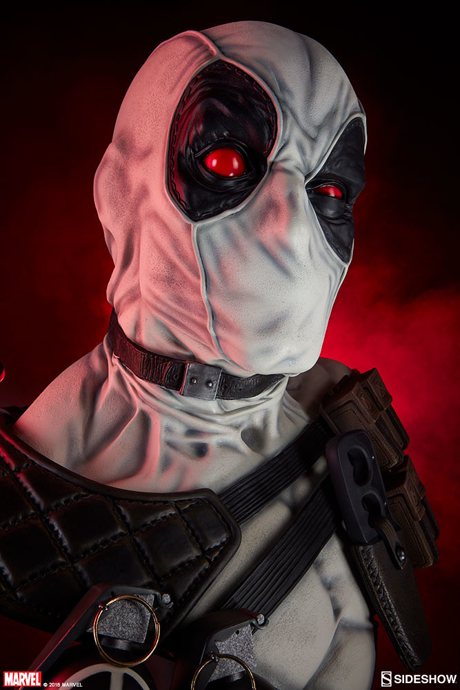 最愛胡鬧的嘴砲英雄再度歸來！！ Sideshow Collectibles Marvel【死侍 X特攻隊】Deadpool X-Force 1：1 比例半身胸像作品