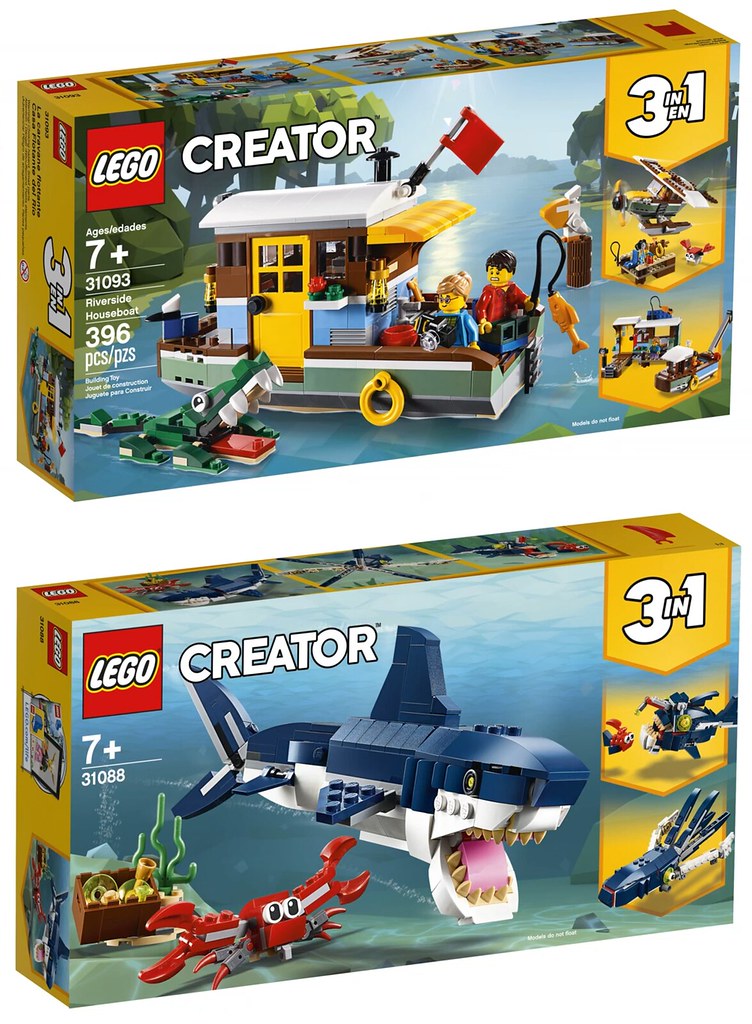 一款盒組三種玩法！ LEGO 31086～31094 創意系列 2019上半年部分盒組公開！！