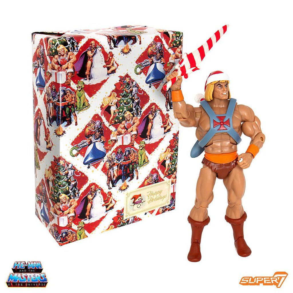 這把神劍看起來也太好吃了～ Super7《太空超人》聖誕佳節太空超人 Holiday He-Man 7吋人偶作品