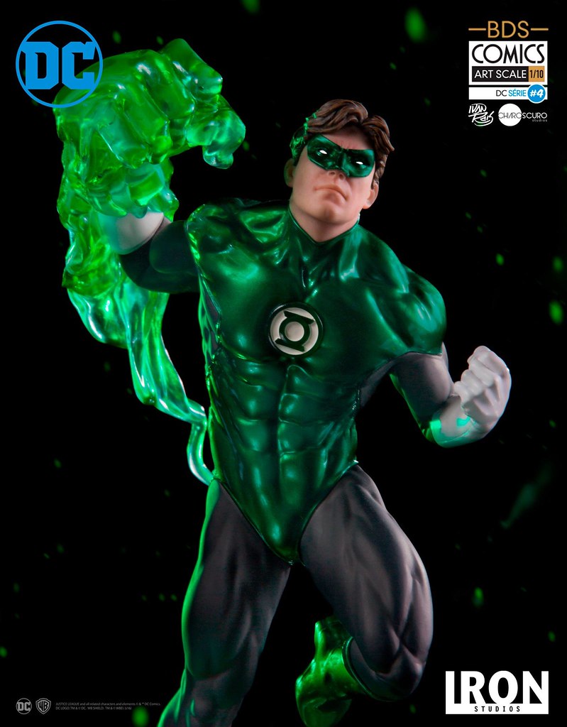 Iron Studios DC Comics【綠光戰警】Green Lantern 1/10 比例決鬥場景雕像作品