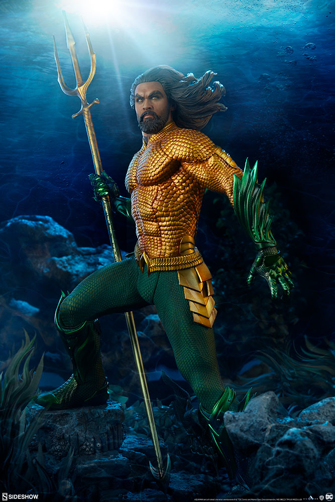 唯有英雄才能超越國王！ Sideshow Collectibles Premium Format Figure 系列《水行俠》水行俠 Aquaman 1/4 比例全身雕像作品