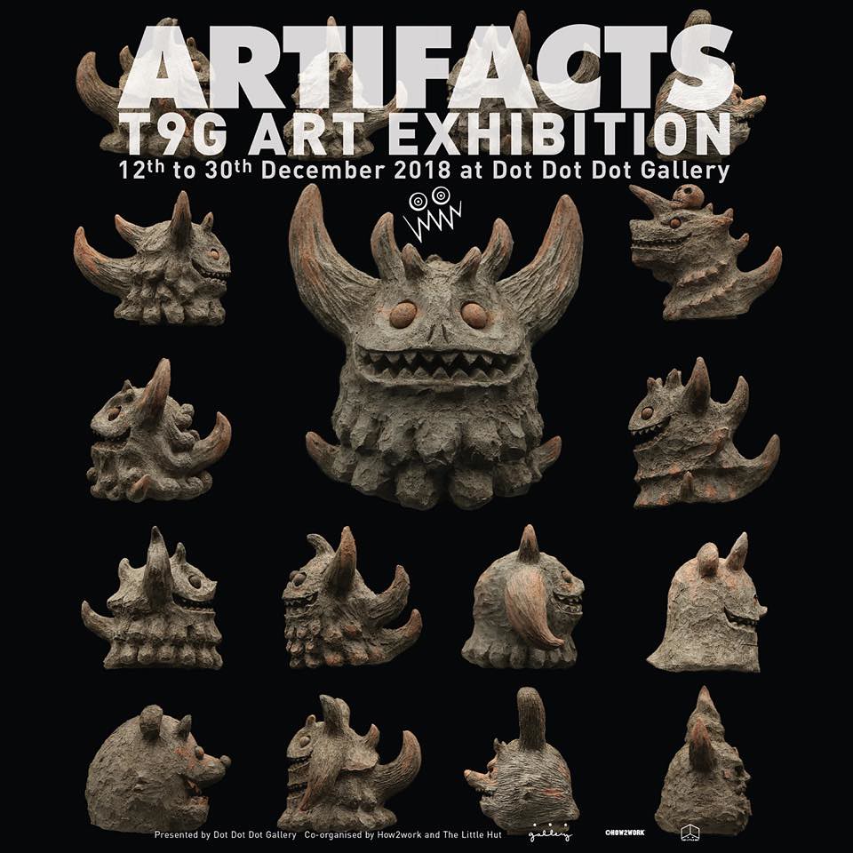 大量遠古怪獸出土！！ T9G 超精彩藝術個展【ARTIFACTS - T9G Art Exhibition】at 香港Dot Dot Dot Gallery