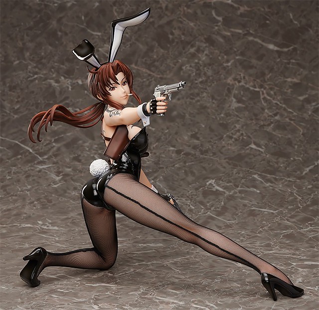 凶狠的雙槍手兔女郎！FREEing《企業傭兵 BLACK LAGOON》B-Style 萊薇 兔女郎Ver.（レヴィ バニーVer.） 1/4比例模型