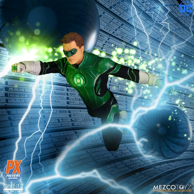 MEZCO ONE:12 COLLECTIVE 系列 DC Comics【綠光戰警 哈爾·喬丹】Green Lantern Hal Jordan 1/12 比例人偶作品【PREVIEWS 限定】