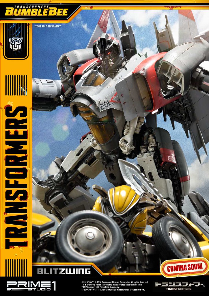 Prime 1 Studio《大黃蜂》閃電 Blitzwing MMTFM-25 全身雕像公開！！