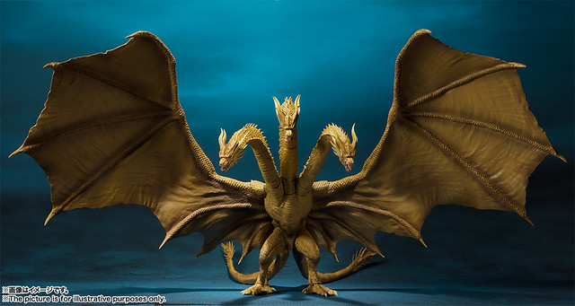 【官方開箱照公開！】再現巨大尺寸與霸氣造型！S.H.MonsterArts《哥吉拉2：怪獸之王》王者基多拉（2019）｜キングギドラ（2019）