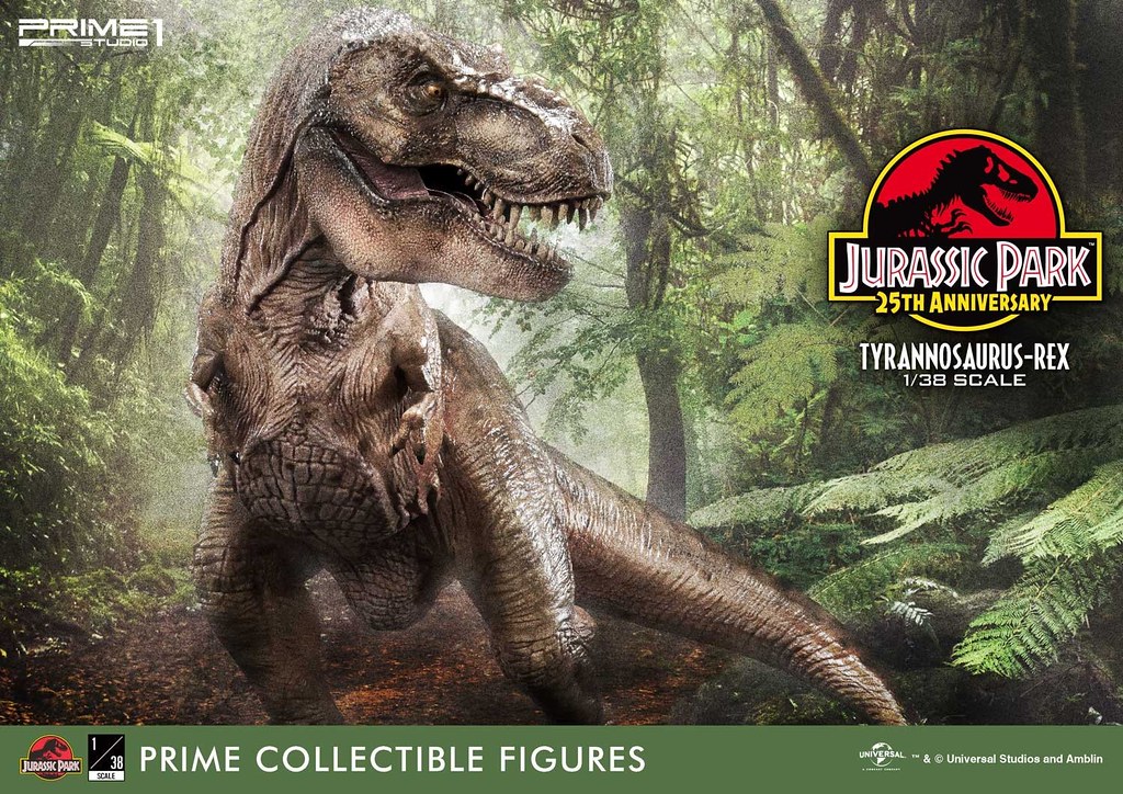 Prime 1 Studio《侏羅紀公園》霸王龍 ジュラシック・パーク ティラノサウルス・レックス 1/38 比例全身雕像作品