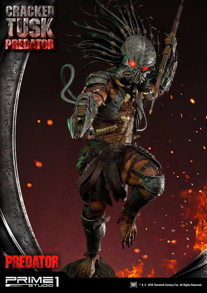 極具魄力的狩獵姿態！！ Prime 1 Studio【破碎獠牙終極戰士】クラックドタスク プレデター / Cracked Tusk Predator PMDHPR-01 1/4 比例全身雕像作品 普通版/EX版