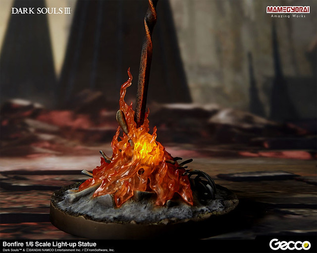Gecco《黑暗靈魂3》篝火（Bonfire）1/6比例發光雕像（篝火 1/6スケールライトアップスタチュー）