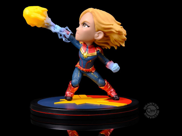 史克魯爾人可不會這招光子衝擊呀！ Quantum Mechanix Q-Fig 系列 Marvel Comics【驚奇隊長】Captain Marvel Q-Fig Diorama