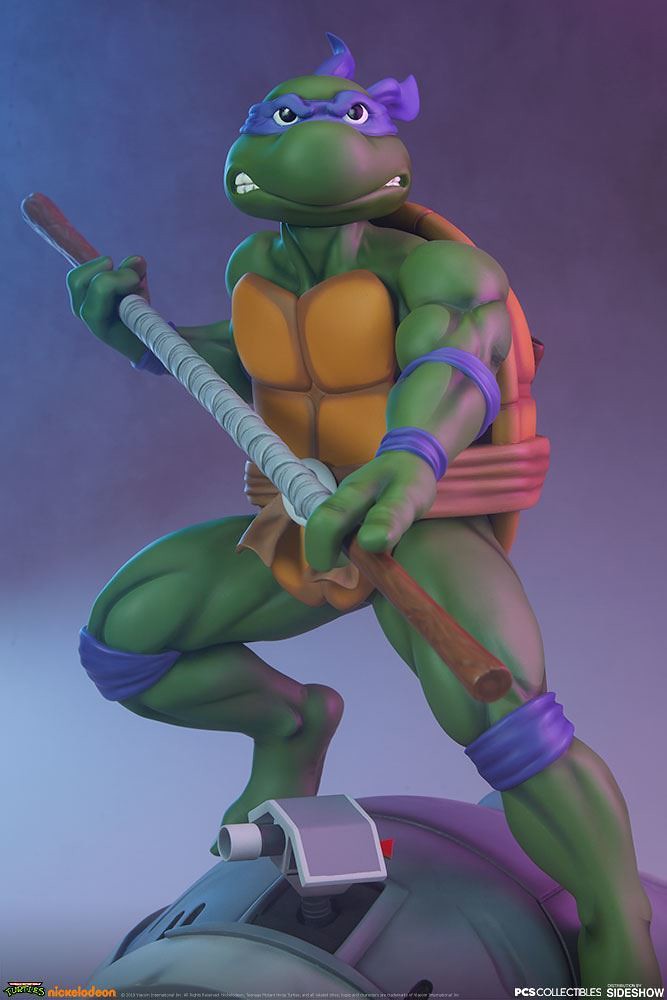 神龜四兄弟中的智多星！ Pop Culture Shock《忍者龜》多納太羅 Donatello 1/4 比例全身雕像作品 普通版/EX版
