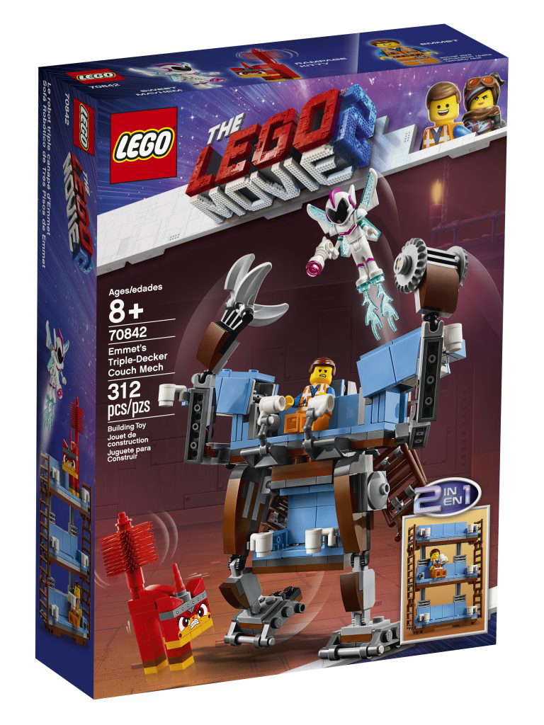 令人熟悉的三層沙發變形再登場！！ LEGO 70837、70838、70842《樂高玩電影2》The LEGO Movie 2 Sets 更多盒組登場～