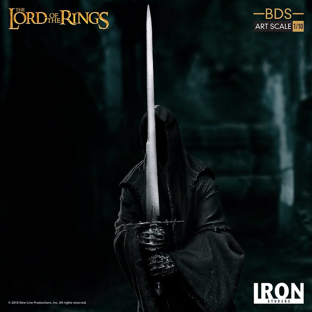 來自黑暗的恐怖威脅！ Iron Studios Battle Diorama 系列《魔戒》戒靈(納茲古) Nazgûl 1/10 比例決鬥場景雕像作品
