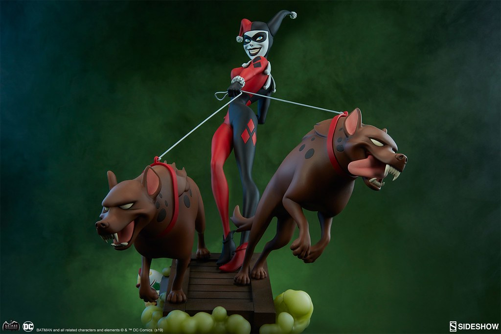 狗狗們等不及要咬人啦～ Sideshow Collectibles DC The Animated Series【哈莉·奎茵】Harley Quinn 全身雕像作品 普通版/EX版