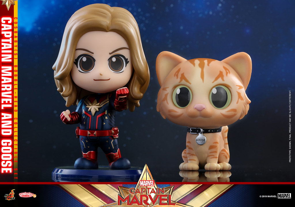 Goose 超萌的啦～ Hot Toys - COSB541、COSB546 -《驚奇隊長》驚奇隊長 Captain Marvel Cosbaby (S) Bobble-Head