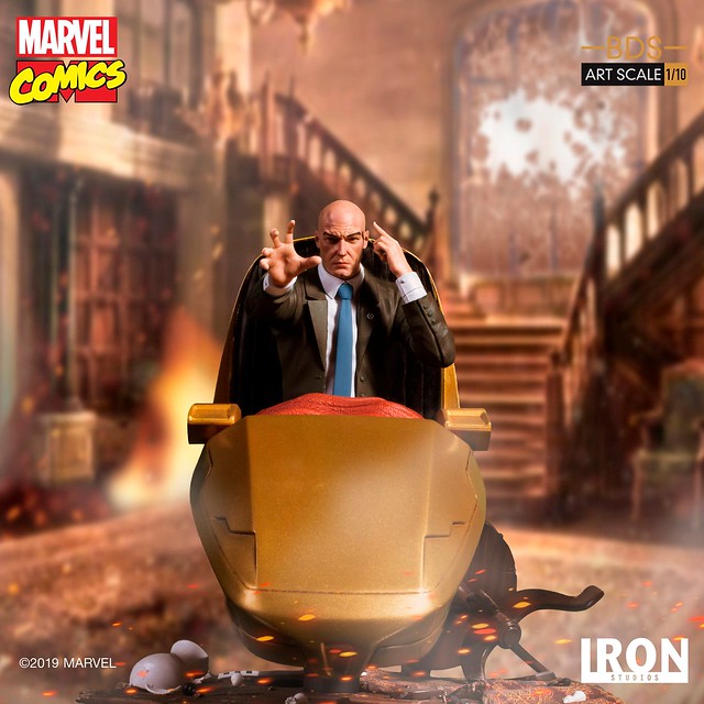 變種人與人類之間的橋樑！ Iron Studios Battle Diorama 系列 Marvel Comics【Ｘ教授】Professor X 1/10 比例決鬥場景雕像作品