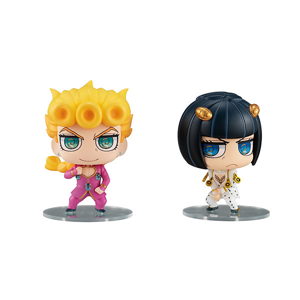 Chimi mega buddy《JoJo的奇妙冒險 第五部 黃金之風》「喬魯諾＆布加拉提」套組！ちみメガ バディシリーズ！ジョジョの奇妙な冒険 黄金の風 ジョルノ・ジョバァーナ＆ブローノ・ブチャラティ セット