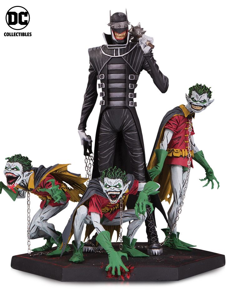 令人不寒而慄的恐怖姿態！ DC Collectibles《Dark Nights: Metal》大笑蝙蝠俠＆羅賓們 The Batman Who Laughs & Robin Minions 全身雕像作品