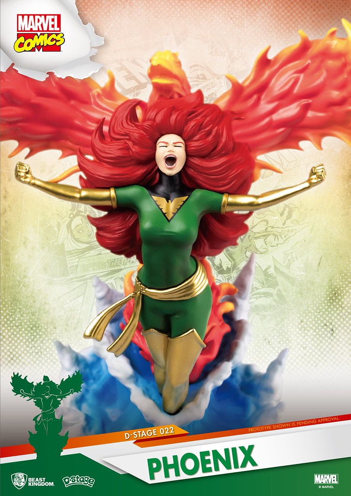 鳳凰之力大爆發！ 野獸國 夢-精選 系列 Marvel Comics【火鳳凰】Phoenix D-Select-022 全身場景雕像作品