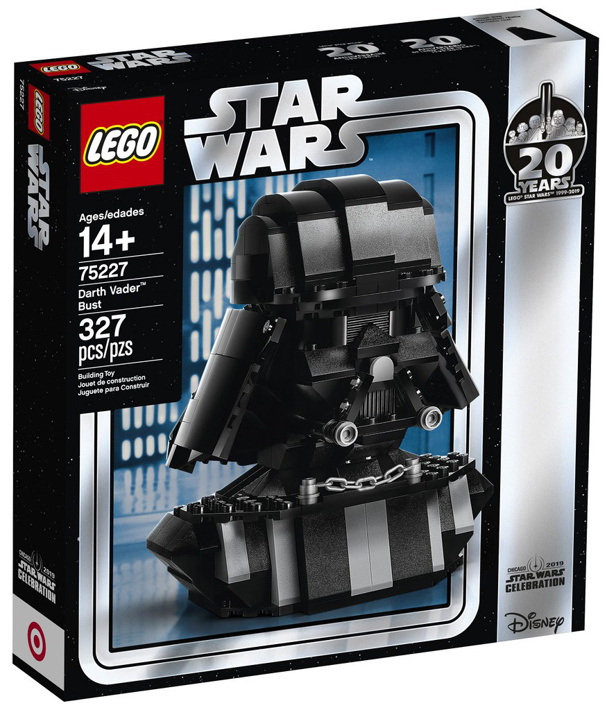 樂高 ×《星際大戰》20 週年紀念再一發！ LEGO 75227《星際大戰》達斯·維德 Darth Vader 胸像【星戰慶典、Target REDcard限定】