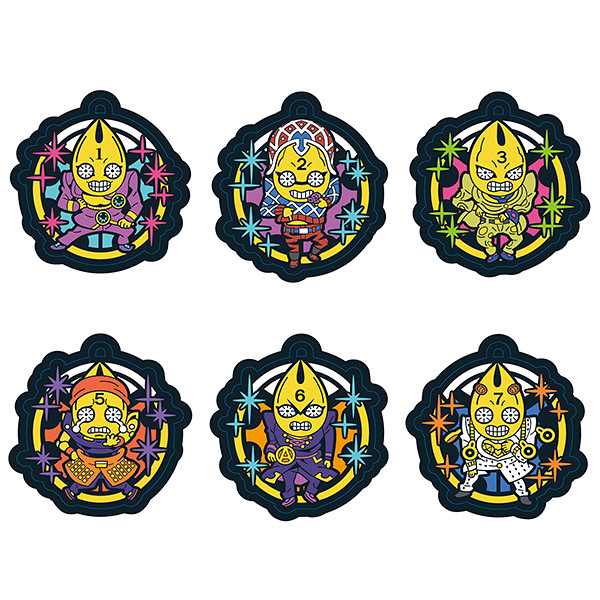 《JoJo的奇妙冒險 第五部 黃金之風》「性感手槍 奇妙的服裝！篇」ラバーマスコット ジョジョの奇妙な冒険 黄金の風 スタンドたちの奇妙なコスチューム！編