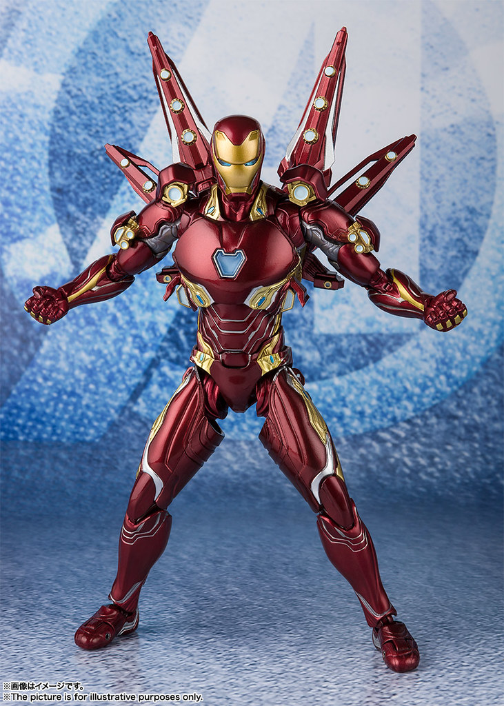 更多強力裝備登場！！ S.H.Figuarts《復仇者聯盟：終局之戰》鋼鐵人馬克50 奈米武器裝備組2 アイアンマン マーク50 ナノウェポンセット2（アベンジャーズ／エンドゲーム）