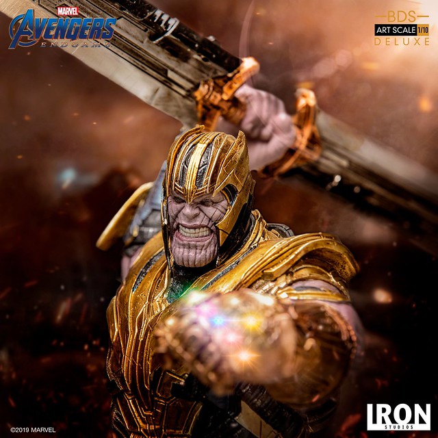氣勢萬鈞的泰坦駕到！！ Iron Studios Battle Diorama 系列《復仇者聯盟：終局之戰》薩諾斯 豪華版 Thanos Deluxe 1/10 比例決鬥場景雕像作品
