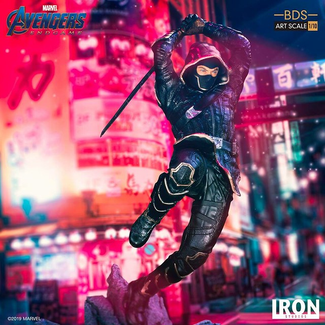 奮力一躍，揮刀劈砍的帥氣姿態！！ Iron Studios Battle Diorama 系列《復仇者聯盟：終局之戰》浪人 Ronin 1/10 比例決鬥場景雕像作品