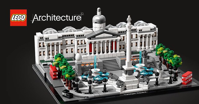 英國著名景點樂高化！ 小小的雙層巴士超可愛～ LEGO 21045 建築系列【特拉法加廣場】Trafalgar Square 情報公開！！