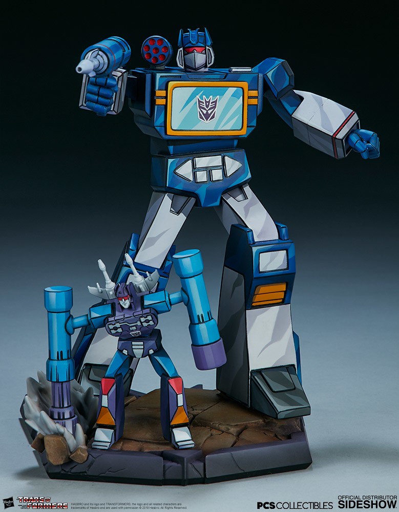 彷彿聽見了那獨特的機械聲調！！ Pop Culture Shock × Sideshow Collectibles Classic Scale《變形金剛：G1》音波 Soundwave 全身雕像作品