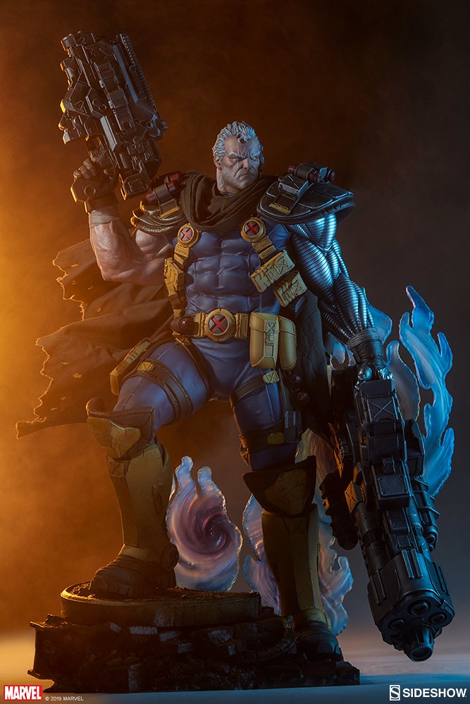 巨大雙槍超霸氣！！ Sideshow Collectibles Premium Format Figure Marvel Comics【機堡】Cable 1/4 比例全身雕像作品 普通版/EX版