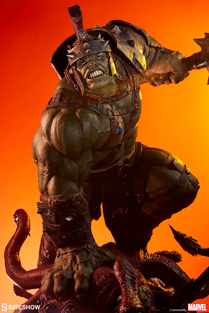 充分展現浩克壓倒性的強大！ Sideshow Collectibles Marvel Comics【角鬥士浩克】Gladiator Hulk 1/4 比例全身雕像作品 普通版/EX版