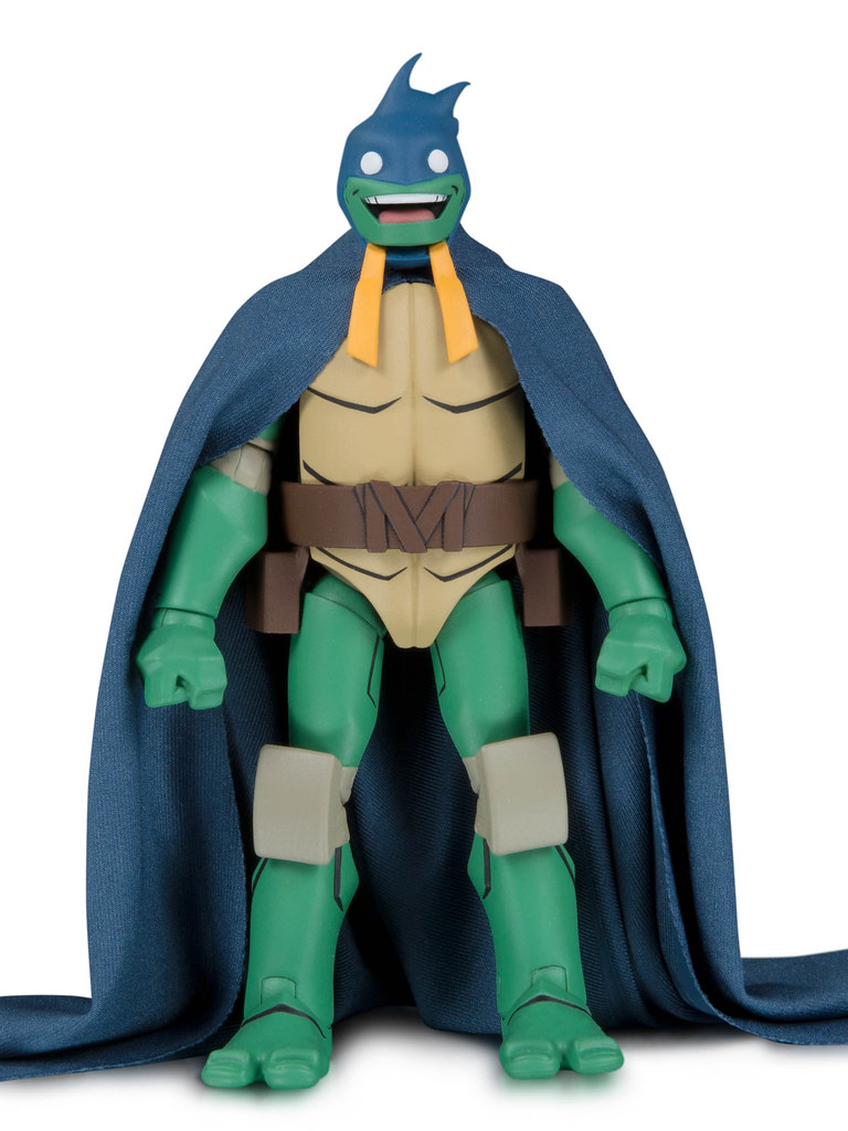 DC Collectibles《蝙蝠俠大戰忍者龜》蝙蝠俠裝扮的米開朗基羅 TMNT Michelangelo as Batman 6吋可動人偶【2019 SDCC 限定】