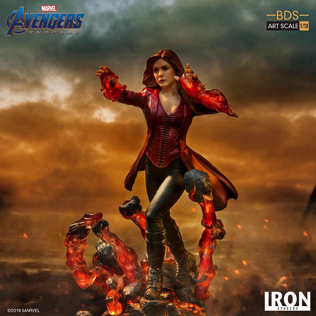 「你奪走了我的一切」Iron Studios Battle Diorama 系列《復仇者聯盟：終局之戰》緋紅女巫 Scarlet Witch 1/10 比例決鬥場景雕像作品
