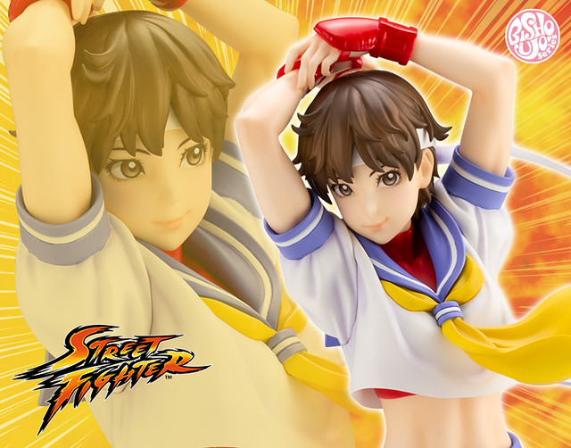 壽屋 STREET FIGHTER美少女 系列【春日野 櫻（さくら）-ROUND 2-】1/7 比例PVC塗裝完成品