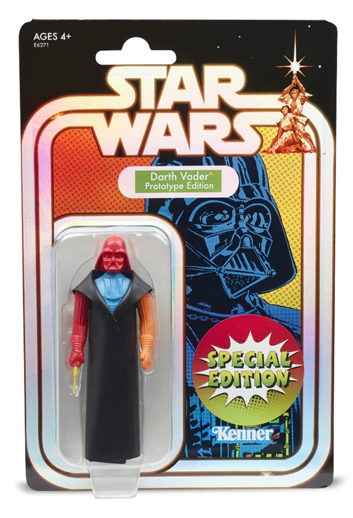 復古味滿滿滿！ 孩之寶《星際大戰》達斯·維德 (玩具原型Ver.)  Darth Vader (Prototype Ver.) 3.75吋吊卡玩具【2019 SDCC、Target官網限定】