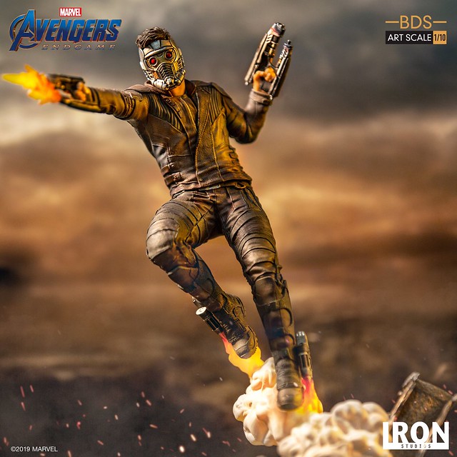 Iron Studios Battle Diorama 系列《復仇者聯盟：終局之戰》星爵 Star Lord 1/10 比例決鬥場景雕像作品