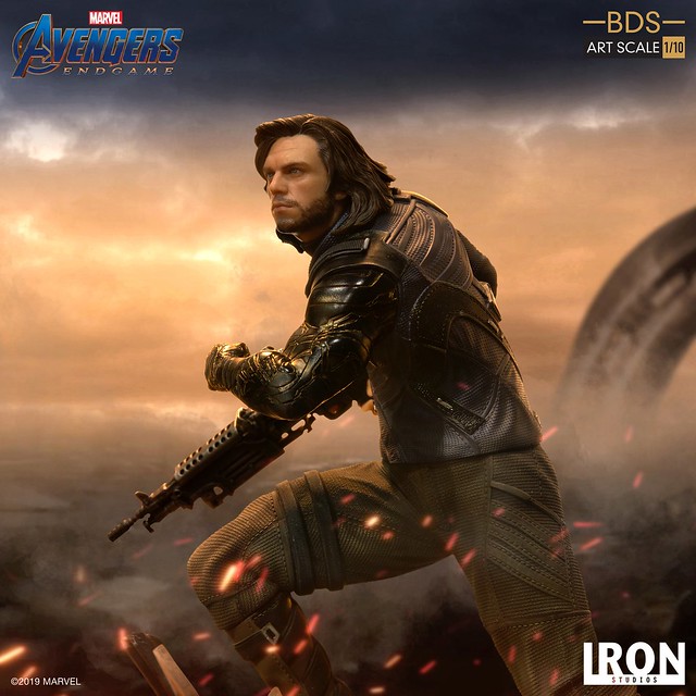Iron Studios Battle Diorama 系列《復仇者聯盟：終局之戰》酷寒戰士 Winter Soldier 1/10 比例決鬥場景雕像作品
