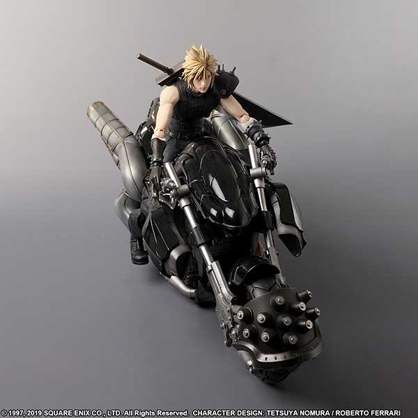 PLAY ARTS 改《FINAL FANTASY VII 重製版》克勞德．史特萊夫& HARDY