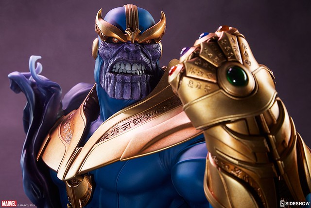 你聽見那些痛苦靈魂的吶喊了嗎？！ Sideshow Collectibles Marvel Comics【薩諾斯】Thanos 胸像作品