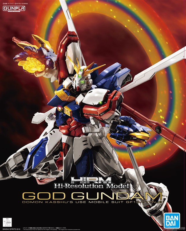 【盒繪&樣品圖公開！】HiRM 1/100《機動武鬥傳G鋼彈》 GF13-017NJII 神鋼彈（ゴッドガンダム）商品化決定，預計 2019 年 10 月登場！