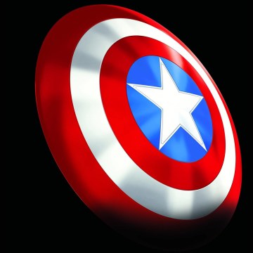 漫威80週念紀念，漫畫元祖配色登場～！ 孩之寶 漫威傳奇收藏道具【美國隊長經典盾牌】Marvel Legends Series Captain America Classic Shield