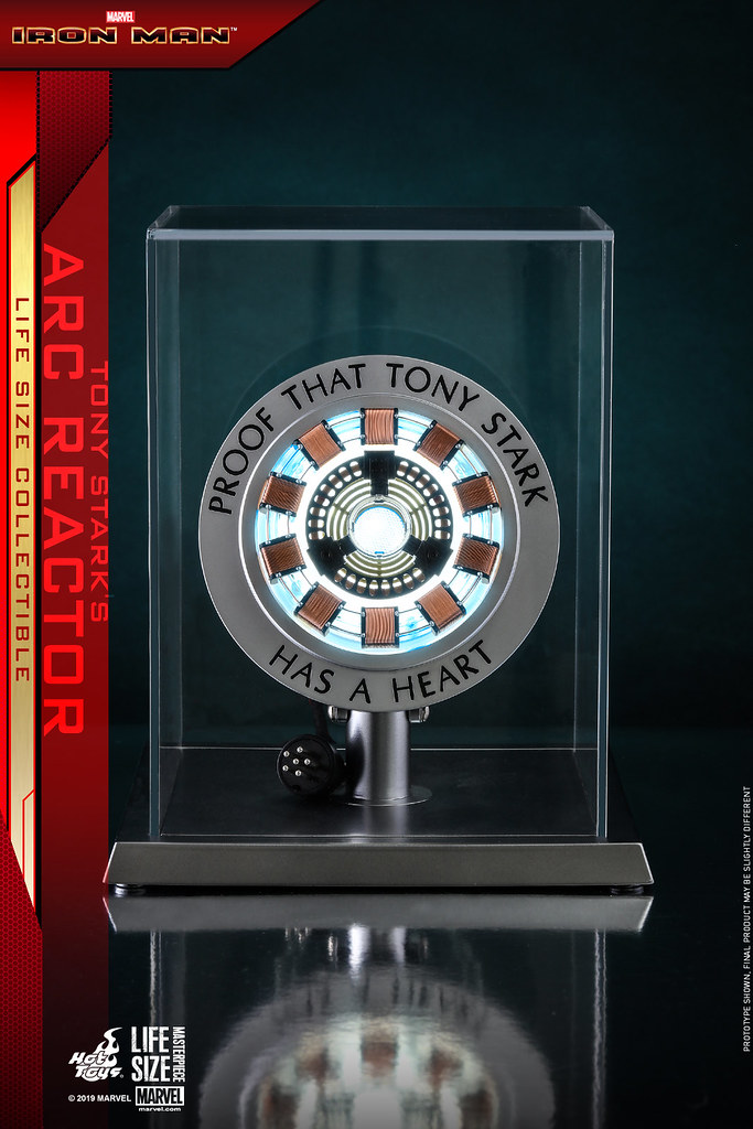 「東尼·史塔克有心的證明」Hot Toys - LMS012 -《鋼鐵人》東尼·史塔克的反應爐 Tony Stark's Arc Reactor 1：1 比例道具複製品